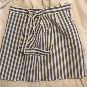 Striped mini skirt